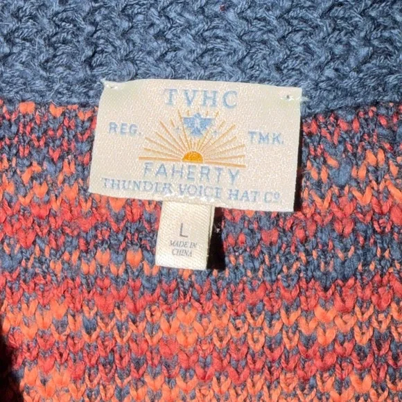 Faherty Thundervoice Eagle Native Sweater - Picture 2 of 3